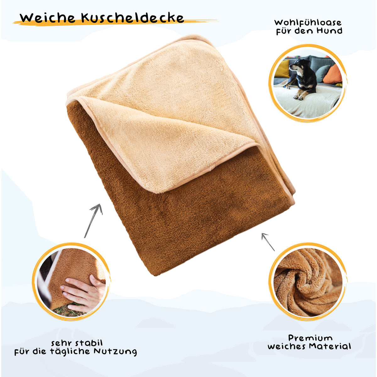Alpenwau Hundedecken Set