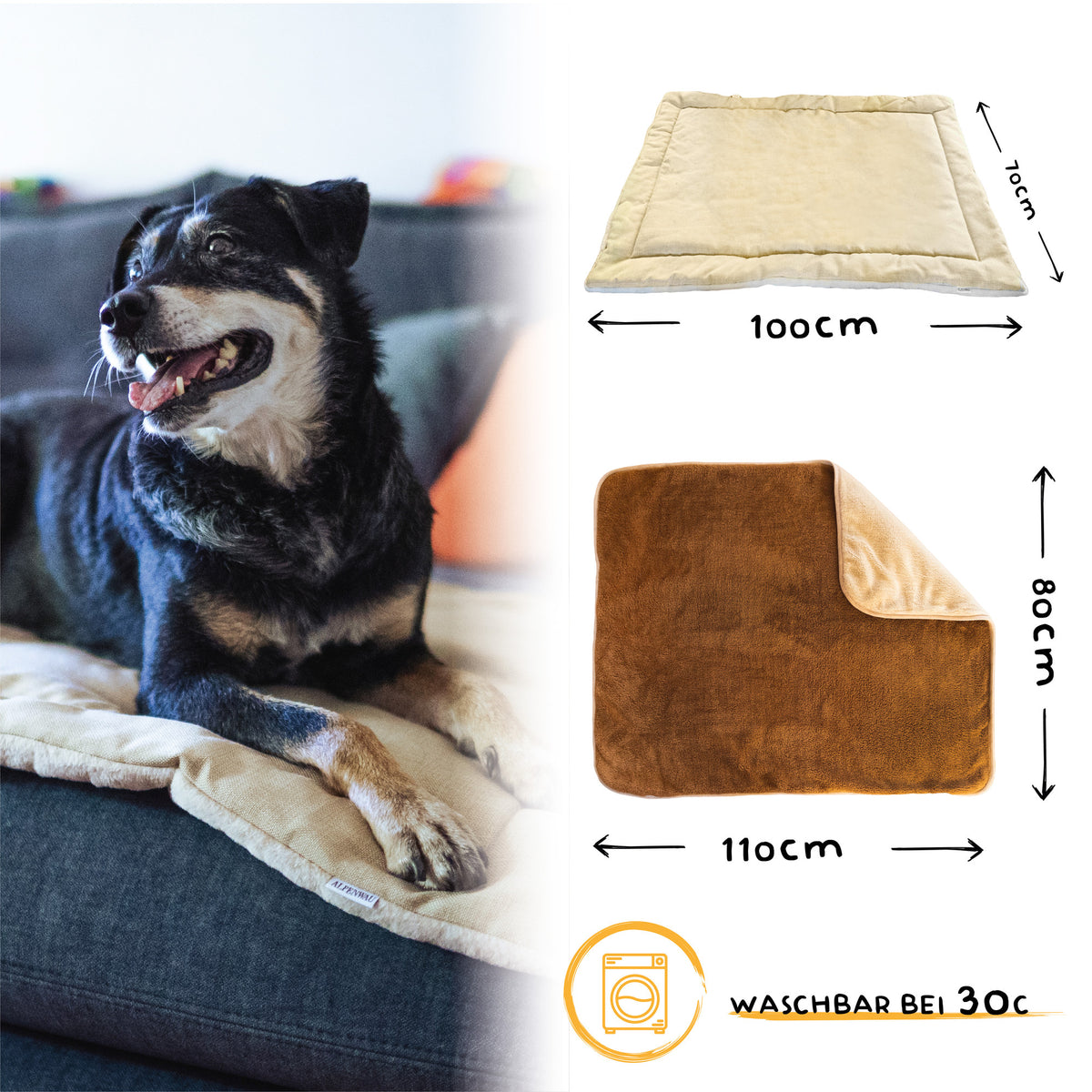 Alpenwau Hundedecken Set
