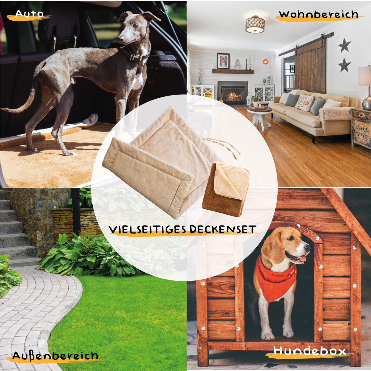 Alpenwau Hundedecken Set